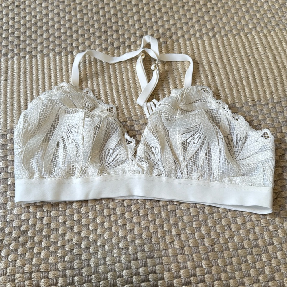 Aerie Cream Lace Bralete